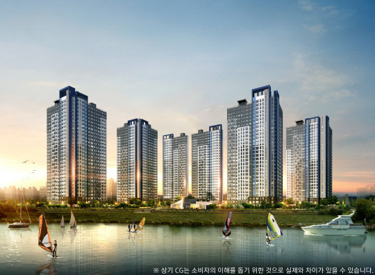 시흥 금강펜테리움 오션베이 투시도. <금강주택 제공>